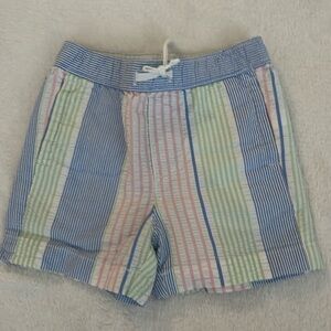 Janie and Jack Striped Seersucker Pull-On Short in 6-12M